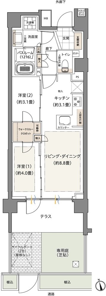 ザ・ライオンズ西川口 間取り H1 type