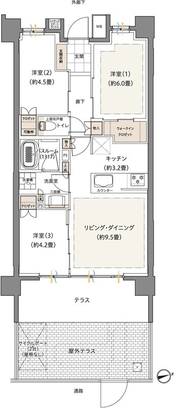 ザ・ライオンズ西川口 間取り K1 type