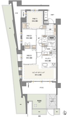 ザ・ライオンズ西川口 間取り D1 type