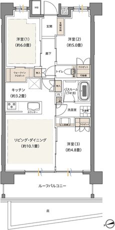ザ・ライオンズ西川口 間取り B1 type