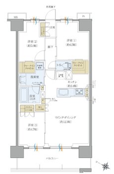 レーベン松本 GRIDE 間取り Bタイプ