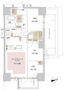 アールブラン湘南辻堂 間取り Hr type