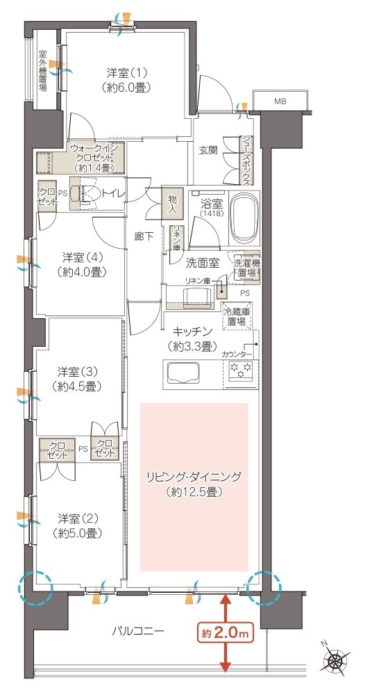 ハイムスイート相模原横山台 間取り A type