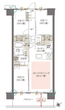 ハイムスイート相模原横山台 間取り N type