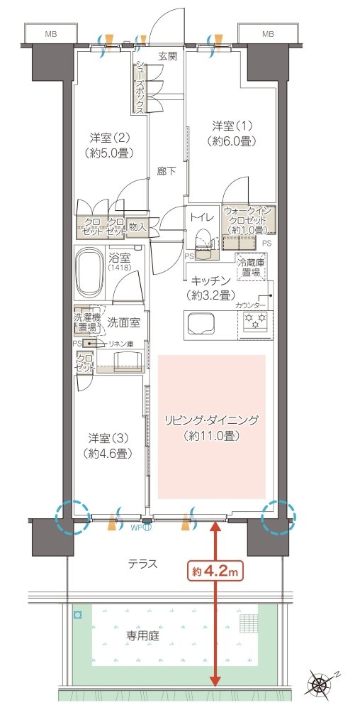 ハイムスイート相模原横山台 間取り Kg type