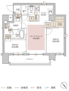 リビオ浦安北栄ブライト 間取り Aタイプ