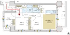 デュオヒルズ今池 間取り Aタイプ(最終期)
