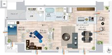 デュオヒルズ今池 間取り Aタイプ(3期4次)（リフォームプラン）