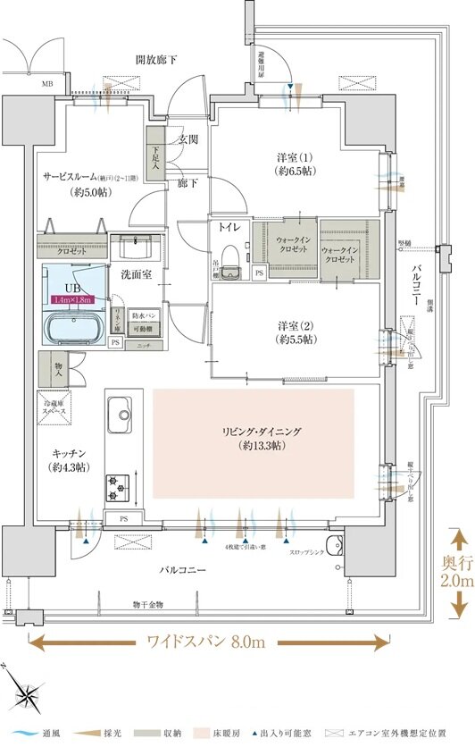 ポレスター堺 間取り Cタイプ