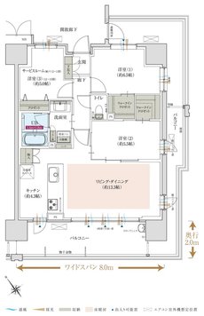 ポレスター堺 間取り Cタイプ