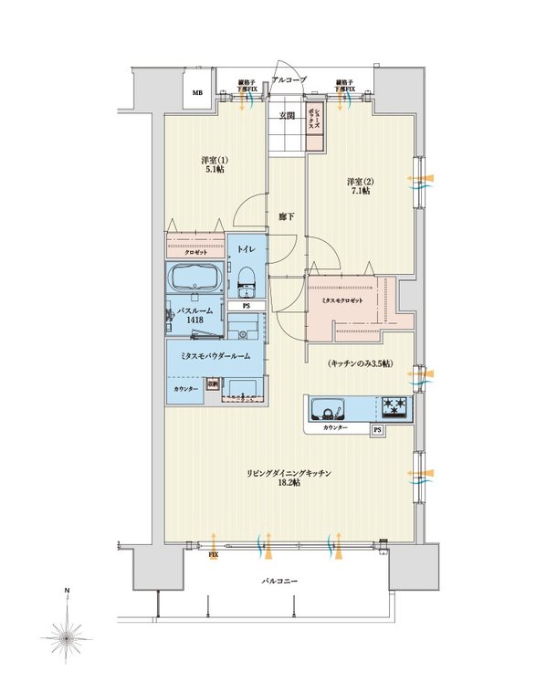 アルファステイツ深谷駅 間取り D type