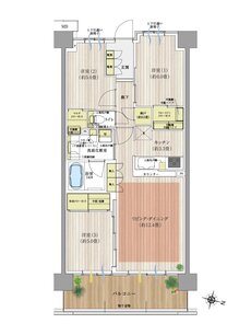 オハナ 蘇我ガーデニア 間取り D3 type