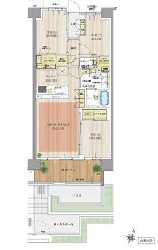 オハナ 蘇我ガーデニア 間取り A10g type