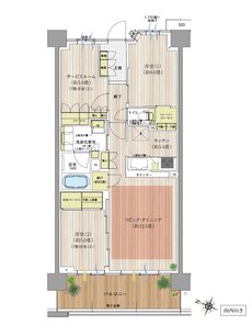 オハナ 蘇我ガーデニア 間取り B10 type