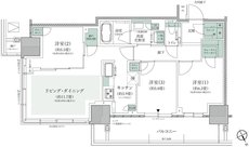 プラウドタワー小岩フロント 間取り H2 type