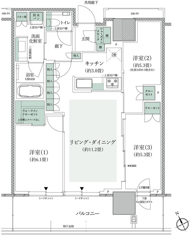 プラウドタワー小岩フロント 間取り D3 type