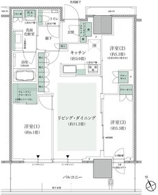 プラウドタワー小岩フロント 間取り D3 type