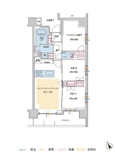 プレシス上福岡 間取り Bタイプ