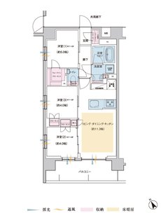 プレシス上福岡 間取り Aタイプ