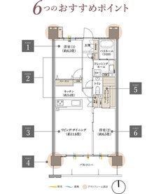 サーパス清水町グランビュー 間取り Cタイプ