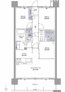 サーパス清水町グランビュー 間取り Bタイプ