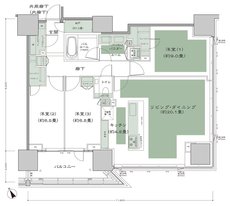 グランドヒルズ恵比寿 間取り 105Ltr-1 type
