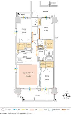 サンクレイドル新越谷II 間取り D type