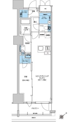 プレシス静岡七間町 間取り Bタイプ