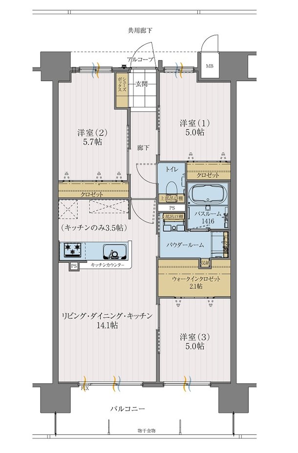 アルファステイツ西福原 間取り D  TYPE
