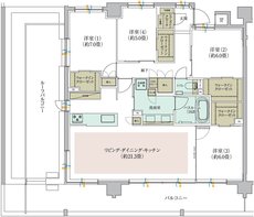 クリオ レジダンス大船シーズンテラス 間取り Eg2-Rタイプ