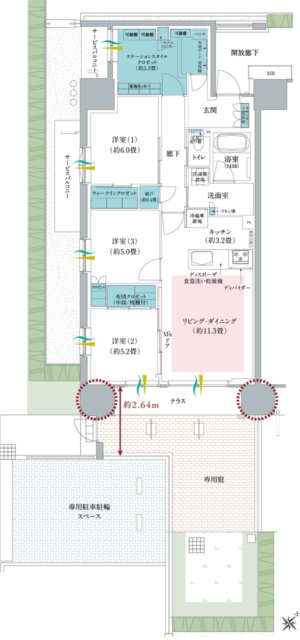 メイツ川越南台 間取り Ag type