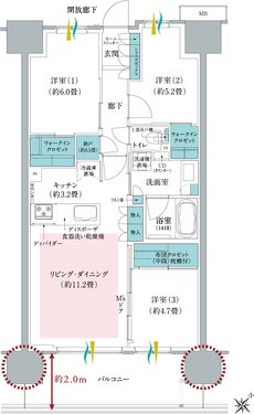 メイツ川越南台 間取り C type