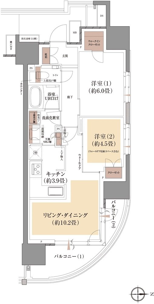 プラウド府中グレイス 間取り A type
