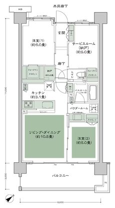 ガーデンハウス成増 間取り E3c type