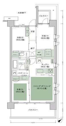 ガーデンハウス成増 間取り D1’b type