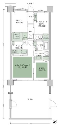 ガーデンハウス成増 間取り E3ct type