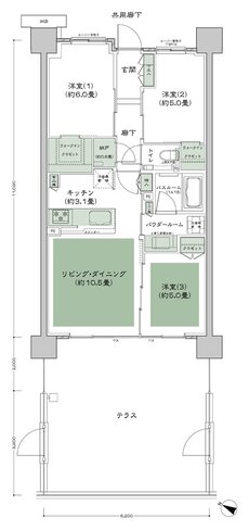 ガーデンハウス成増 間取り E2at type