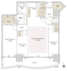 ＴＨＥ　ＴＯＹＯＭＩ　ＴＯＷＥＲ　ＭＡＲＩＮＥ＆ＳＫＹ 間取り W-97As type