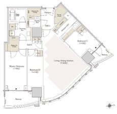ＴＨＥ　ＴＯＹＯＭＩ　ＴＯＷＥＲ　ＭＡＲＩＮＥ＆ＳＫＹ 間取り E-97Bne type