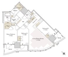 ＴＨＥ　ＴＯＹＯＭＩ　ＴＯＷＥＲ　ＭＡＲＩＮＥ＆ＳＫＹ 間取り W-73Gsw type