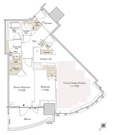 ＴＨＥ　ＴＯＹＯＭＩ　ＴＯＷＥＲ　ＭＡＲＩＮＥ＆ＳＫＹ 間取り W-67Enw type