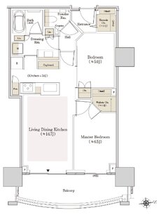 ＴＨＥ　ＴＯＹＯＭＩ　ＴＯＷＥＲ　ＭＡＲＩＮＥ＆ＳＫＹ 間取り E-61Be type