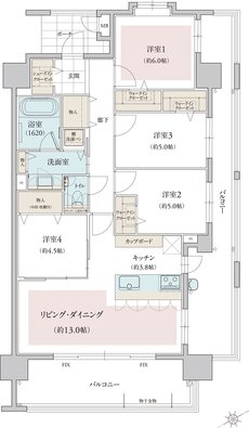 フリーディア和白レジデンス 間取り F type(select1)