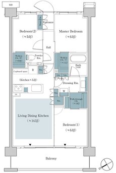 パークホームズ上板橋 間取り 72Pタイプ