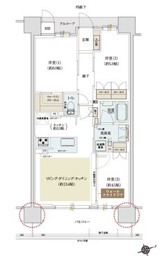クレアホームズ住ノ江 間取り B type