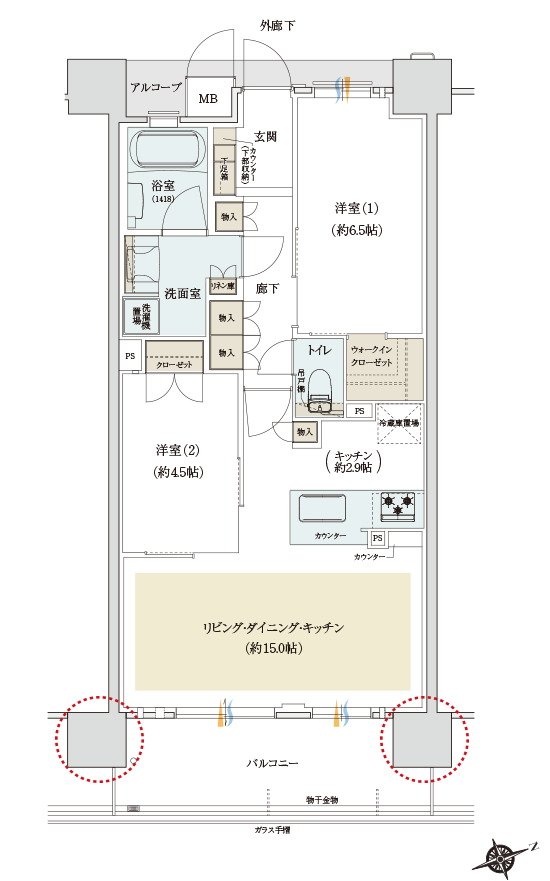 クレアホームズ住ノ江 間取り C TYPE