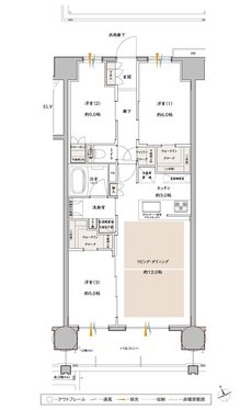 サンクレイドル飯能II 間取り C type