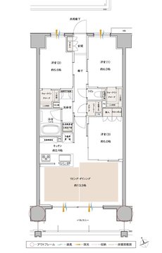 サンクレイドル飯能II 間取り E type