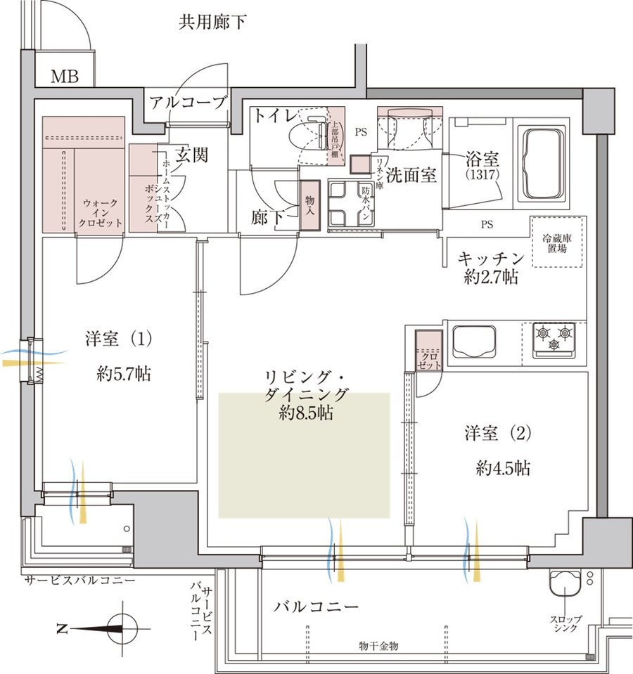 メイツ園田テラスシティ 間取り C TYPE