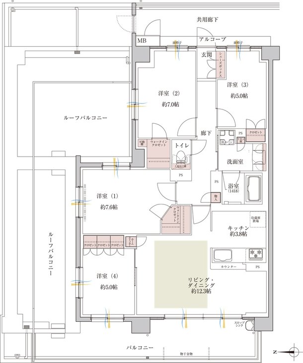 メイツ園田テラスシティ 間取り Qr TYPE